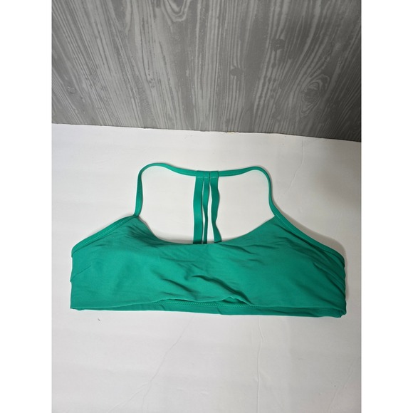 Athleta Cloudbreak Rib Strappy Bikini Top High Teal Large top only - Picture 3 of 5